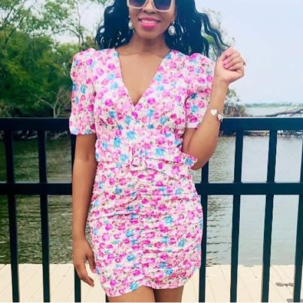 Floral V-Neck Dress